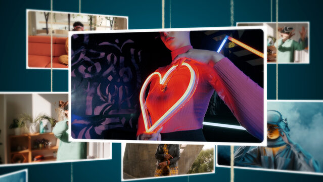 Flying Photos Carousel Transitions