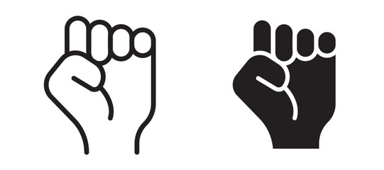 Obraz premium Empowerment icon In Flat and stroke Style Vector For App, UI, Websites. Black Vector Illustration.