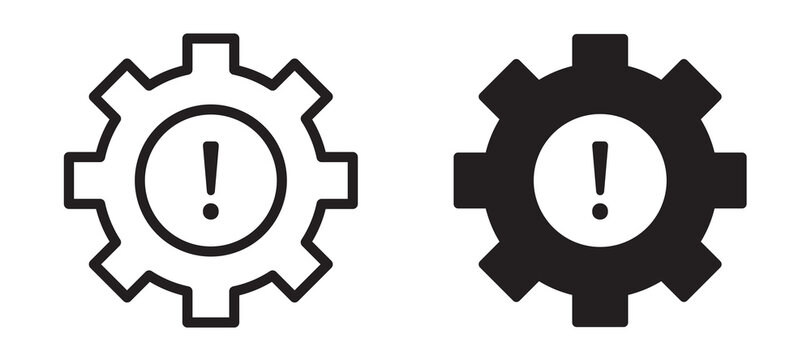 Failure icon In Flat and stroke Style Vector For App, UI, Websites. Black Vector Illustration.