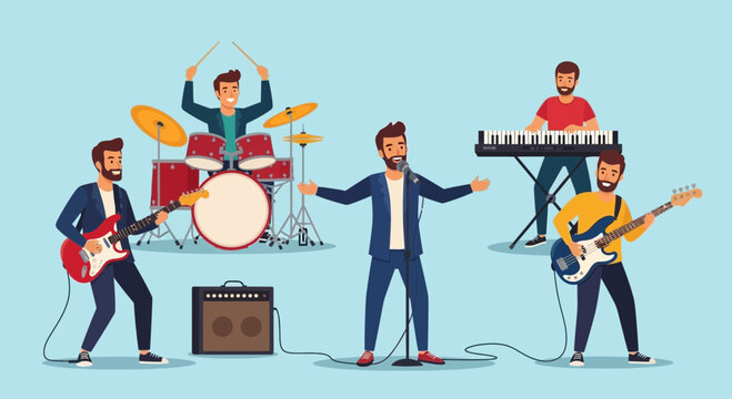 Band Performing Live Music