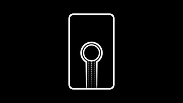 Charging up smartphone with electric power, modern digital device charging process animation