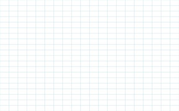 Graph paper with blue grid lines on a transparent background isolated on transparent background