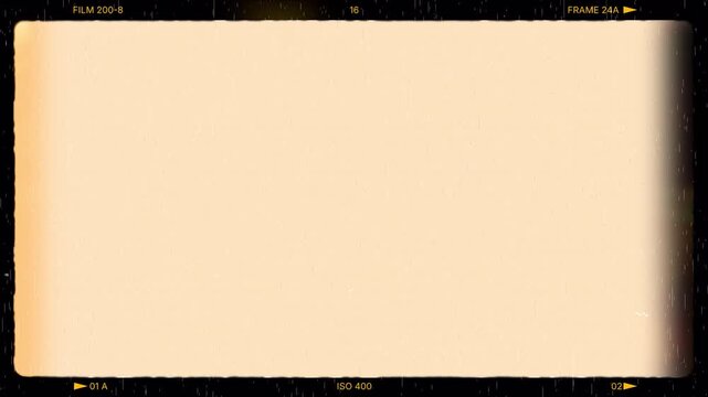 Vintage 8 mm film frame overlay grain scratches
