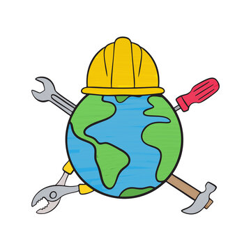 World Construstion Illustration