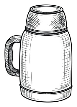 Hand drawn beer stein sketch perfect for traditional beverage event invitations or pub menus