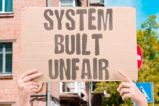 "System Built Unfair" Structural discrimination gets programmed into algorithms without intentional deliberate design. STRUCTURAL. DISCRIMINATION. PROGRAMMED. ALGORITHMS. INTENTIONAL.