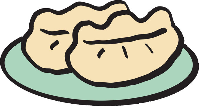 dumpling vector illustration