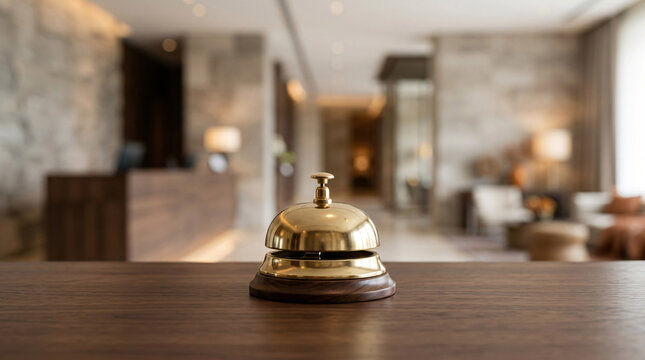 Cloche de r&eacute;ception dans un h&ocirc;tel