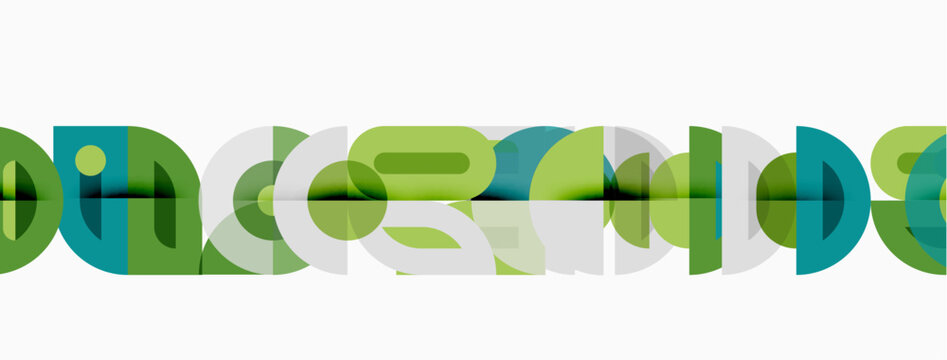 Abstract graphic design features overlapping colorful circles forming word google. Modern, minimalist aesthetic with green, blue hues.