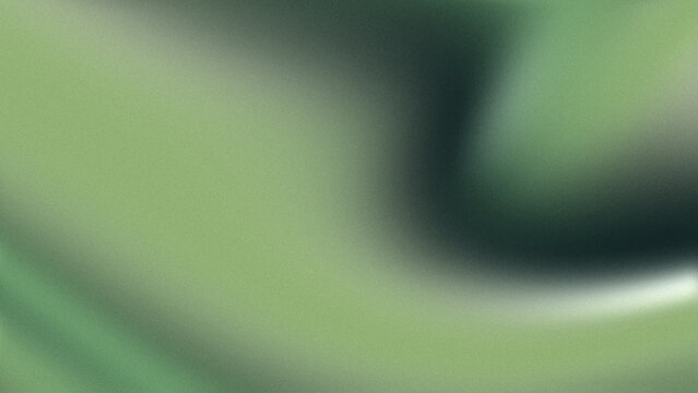 Grainy green and sage fluid gradient background with elegant wavy folds for professional software UI design or modern presentation slide.