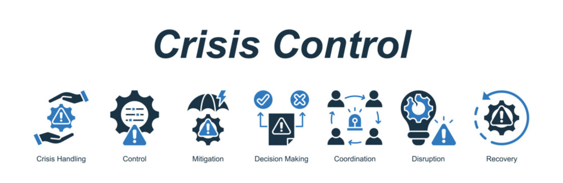 Crisis Control  banner web icon vector illustration concept with an icon of medical with icon of Syringe, Medicine, Syrup, Eye Drops, Medical Prescript.