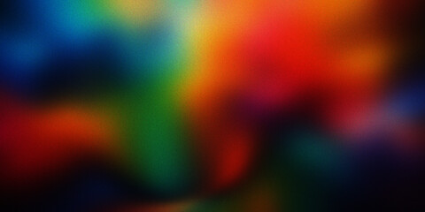 Vibrant colorful abstract background with glowing organic shapes and soft light diffusion in multi tonal spectrum display. © eb