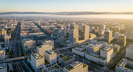 Obraz premium Modern Architecture Modern Architecture Aerial aerial cityscape modern architecture design