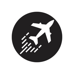 Fototapeta premium Plane icon minimalist outline style