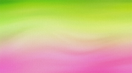 Obraz premium Pastel gradient background with soft lime green and pink hues featuring grainy film texture.