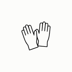Obraz premium Two hands clapping gesture illustration isolated on white background