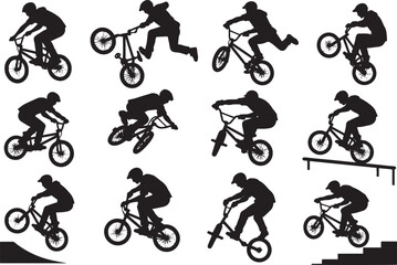 Naklejka premium Extreme Sports Silhouette Bundle