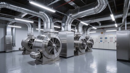 Fototapeta premium Industrial ventilation system