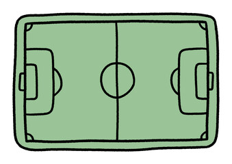 soccer field doodle © 원미 김