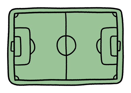 soccer field doodle