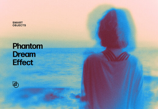 Phantom Dream Photo Effect &ndash; Silhouette for Album Cover & Social Media (PSD)