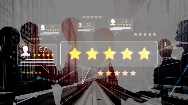 Customer centric review and rating system support product review, digital rating concept, and customer give good trust by visualizing people choice through stars and feedback content technology Marrow