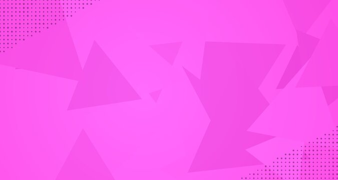Neon pink angular facets