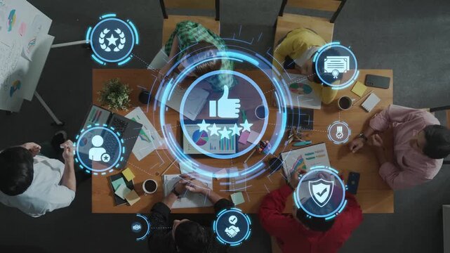 Quality approval and certification icons showing verified badge, standard check, award, trophy, inspection, rating, quality management, guarantee, trust, and compliance. Funnel
