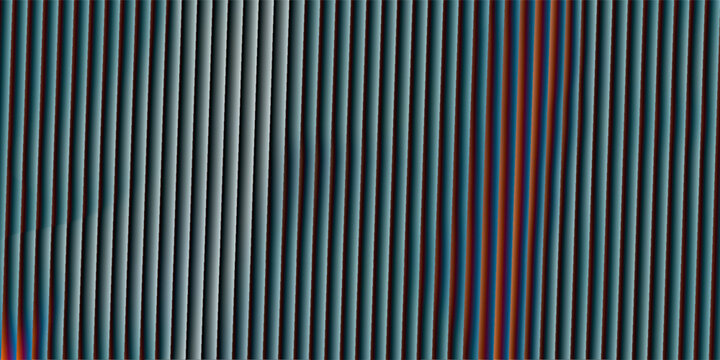 Abstract ribbed fluted blurred light blue gradient background web header website texture. Blue digital clean soft effect pattern. Glitch Texture. Glass blurred neon backdrop wallpaper