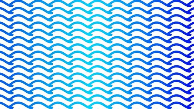 The wavy sea lines move slowly and barely noticeably.