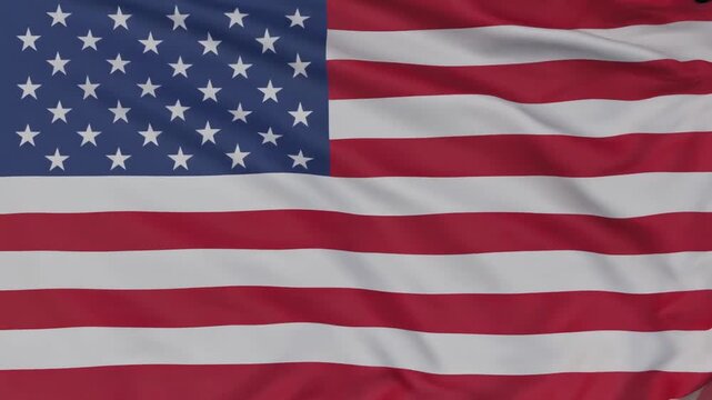 United States national flag with thirteen stripes and fifty stars, rippled fabric texture, symbolizing unity, history, and national identity.
