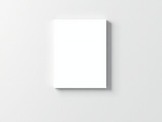 Fototapeta premium Blank white book on white surface