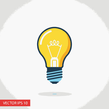 Light Bulb Icon Symbol.