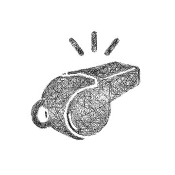 Sketch whistle icon design