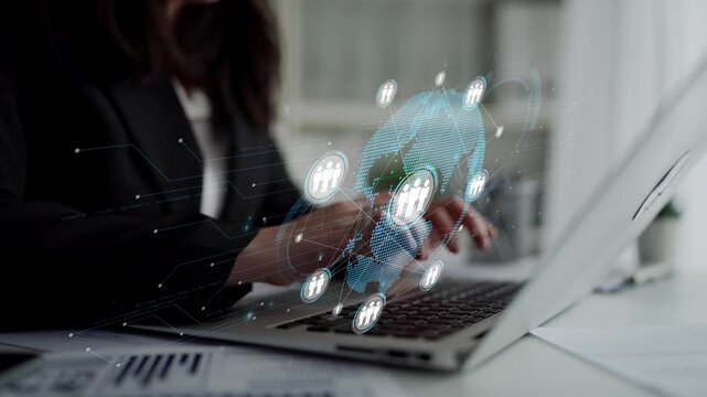 People networking, business connections, digital networking platforms, professional collaboration, and expanding opportunities through business relationship building and engagement. Muxer