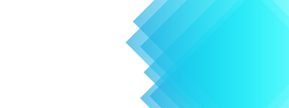 Abstract blue geometric background, overlapping transparent square shapes with gradient, professional corporate vector banner for web headers