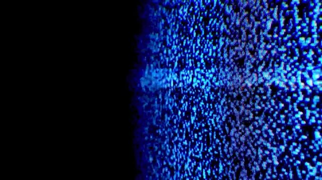 Vintage Television Screen Static Overlay with Cinematic Glitch and Distorted Signal
