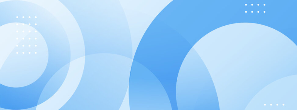Abstract Blue Circles Background with Soft Gradients and Subtle Dots