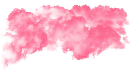 Fototapeta premium Soft Pink Fog Cloud Overlay PNG with Atmospheric Transparent Background