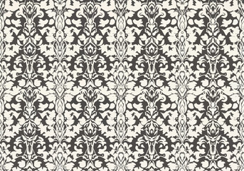 Obraz premium Elegant seamless damask design with detailed baroque motifs