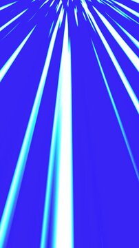Blue speed light motion background with glowing futuristic streaks, abstract warp tunnel seamless loop animation