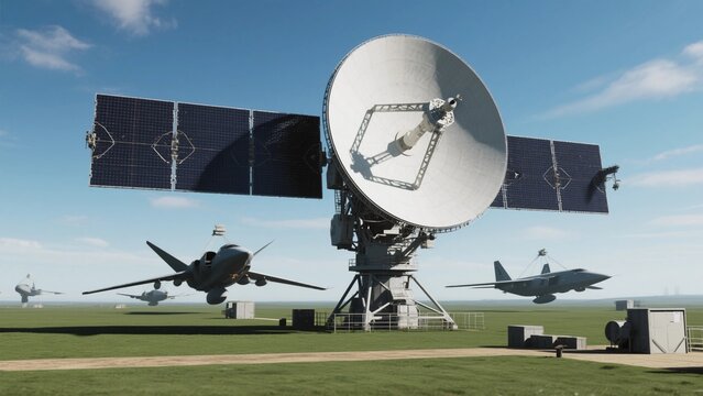 Artificial satellites patrol low Earth orbit; aerospace technology explores the unknown of deep space.