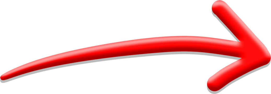 3d red arrow