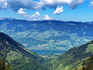 Alpine meadows and pastures on the slopes of the Uri Alps mountain massif and in the alpine valley Melchtal - Canton of Obwalden, Switzerland (Kanton Obwald, Schweiz) © Mario