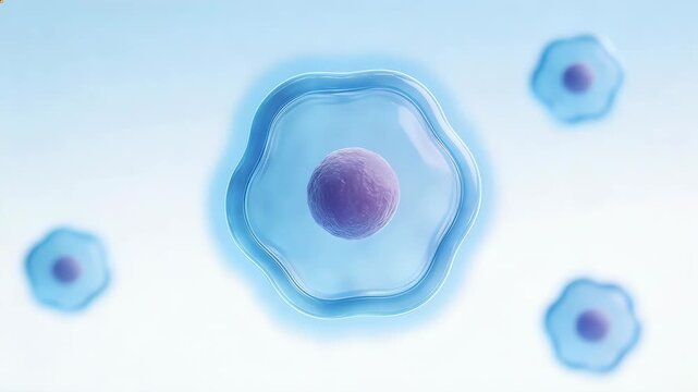 Cellular structure with nucleus