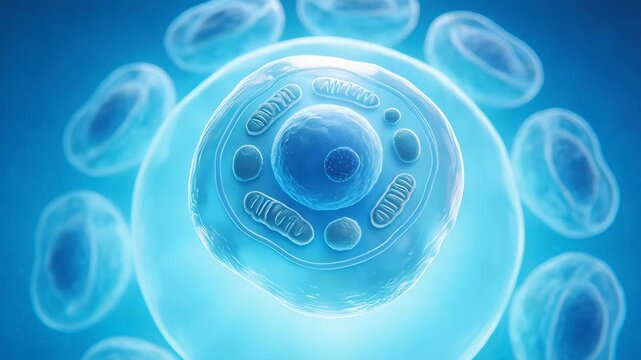 Cellular structure under microscope