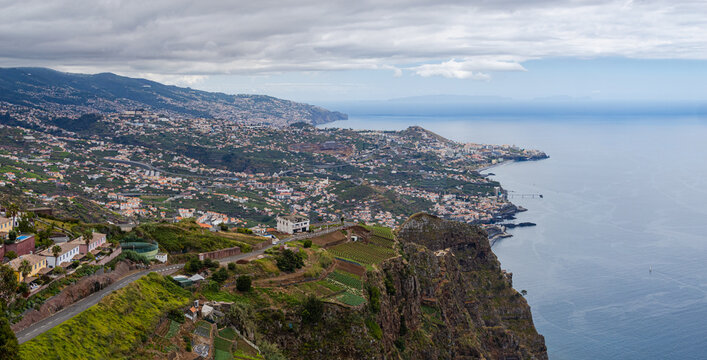 Panoramic view on the city of Funchal, isle of Madeira