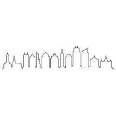 Naklejka premium Skyline philadelphia