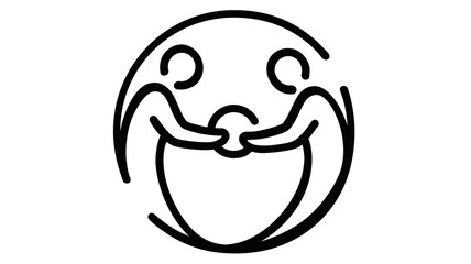 Fototapeta premium Minimalist P2P Transfer Vector Icon Illustration featuring two interconnected people figures exchanging a coin, representing peer-to-peer payments, financial technology, and digital currency.