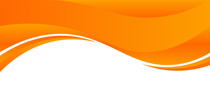 Vector orange line background curve element with white space for text and message design, overlapping layers, vector